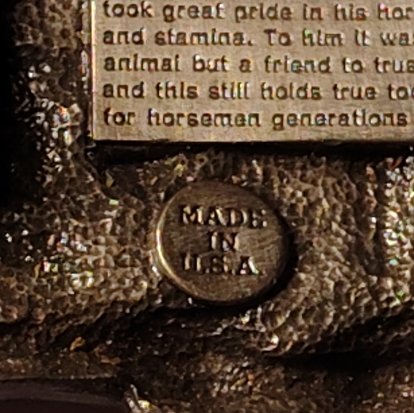 Bergomot Silver/Brass Western Cowboy/ Horse belt buckle. - Picture 6 of 11